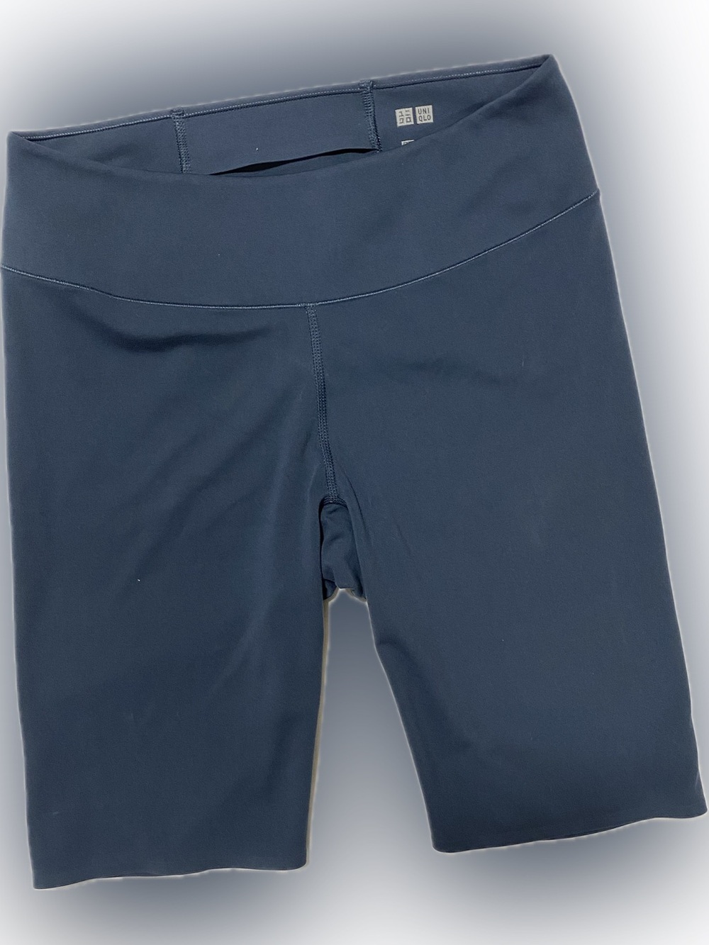 Uniqlo Dark Blue Mid-Rise Bike Shorts